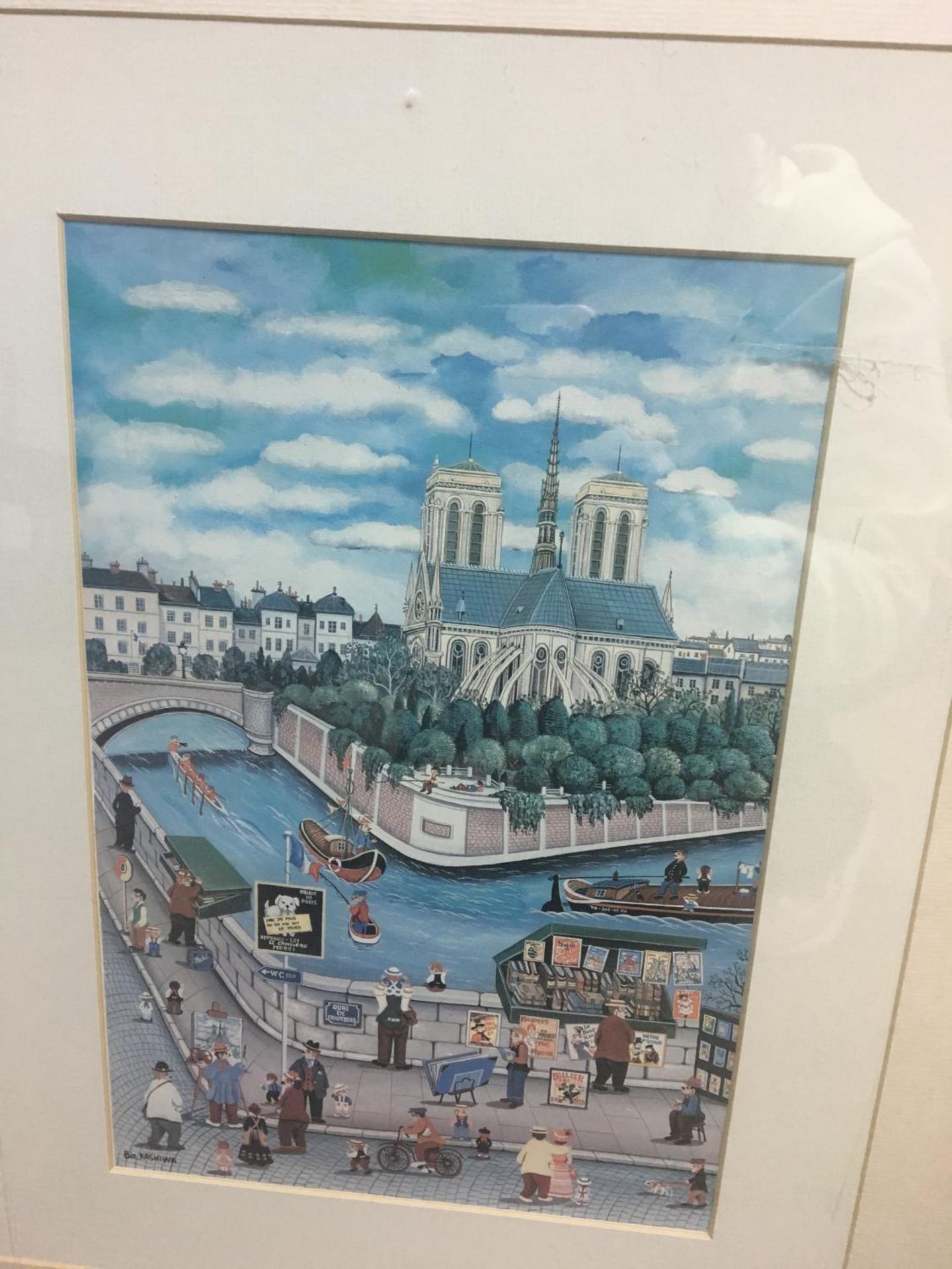 PAIR Bin Kasiwa Paris Parisian Scene Prints framed and glazed black frames - Image 3 of 3