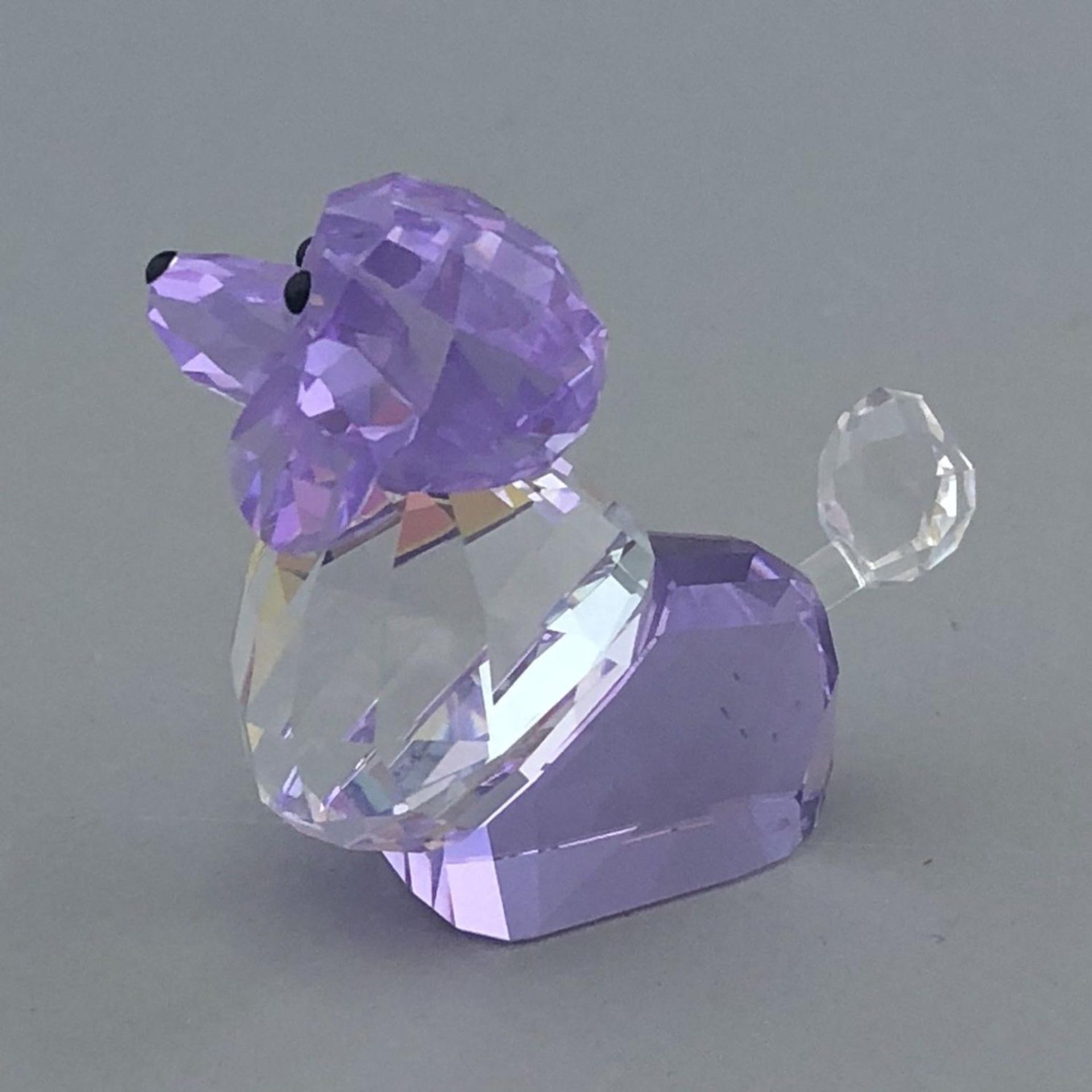 Small Poodle Puppy Crystal Figurine by Swarovski Lovlots Gang of Dogs Violetta - Image 3 of 5