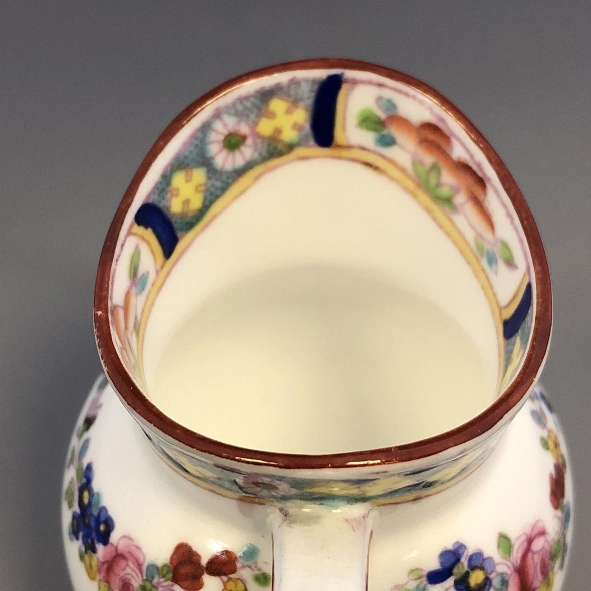 Minton porcelain small creamer cream jug dainty - Pretty Rose Floral Swags A4807 - Image 5 of 6