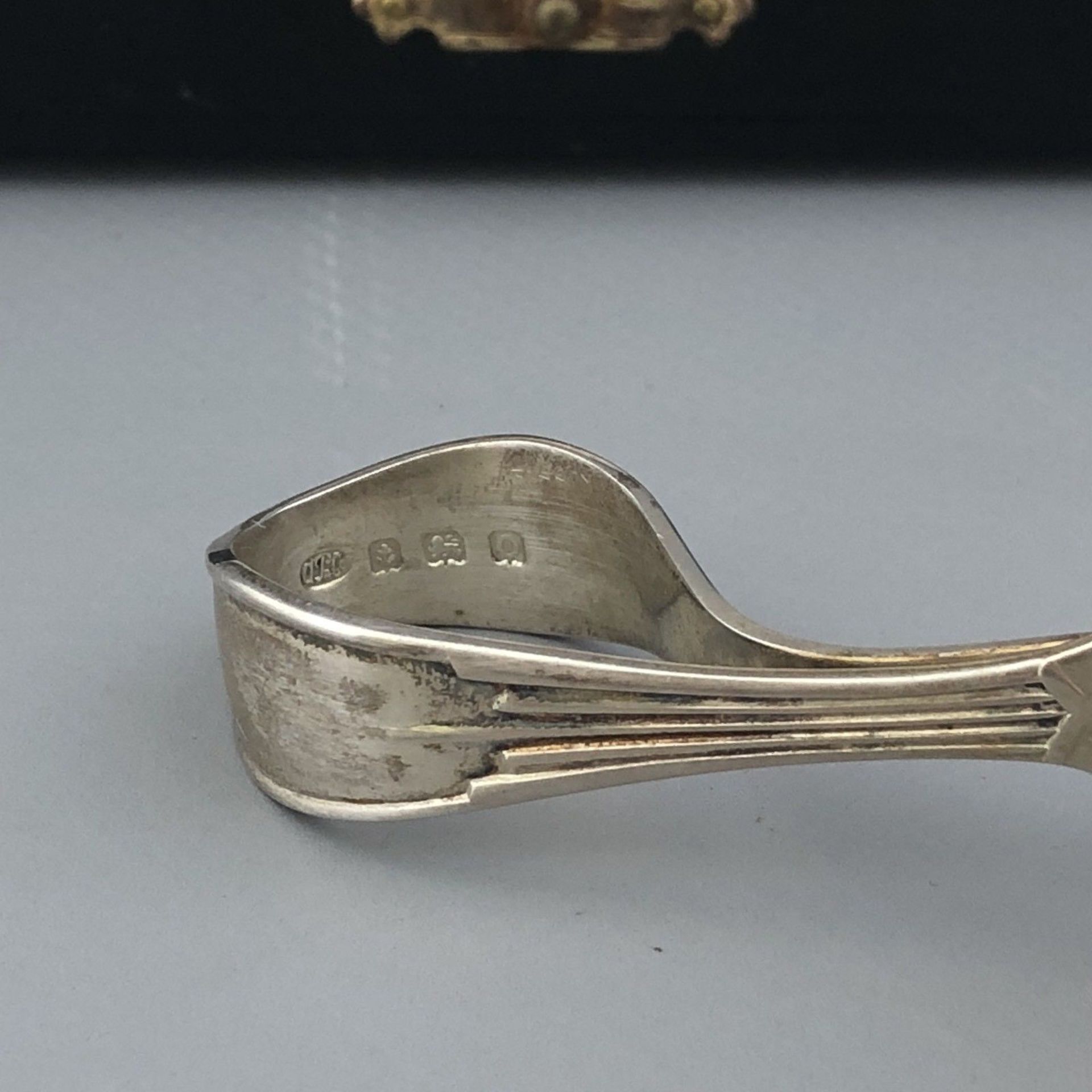 Antique cased Edwardian Hallmarked Silver Baby Spoon by Arthur Price 1913 - Image 5 of 6