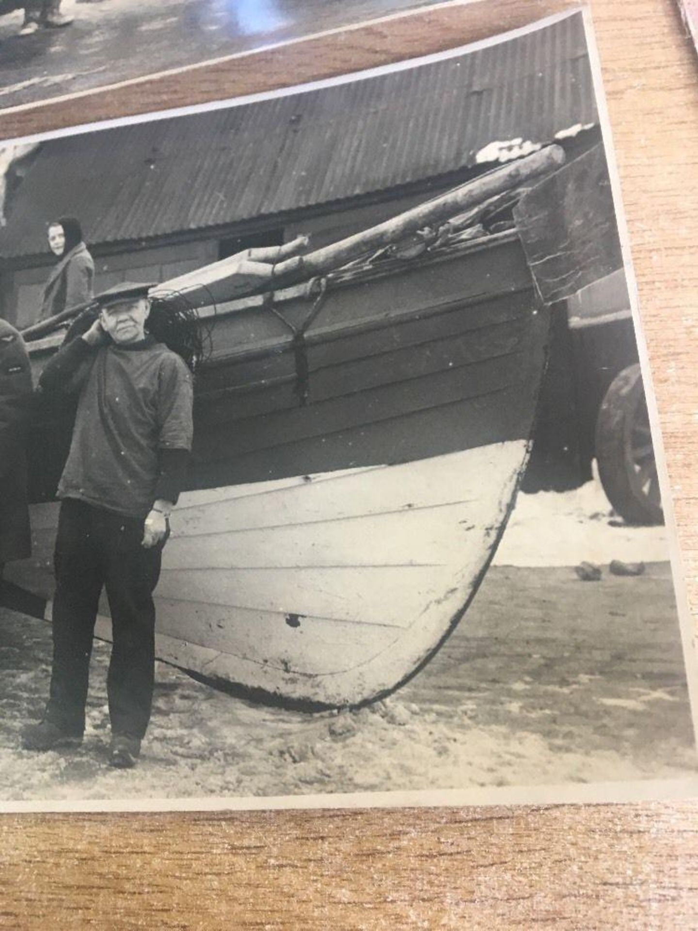 Two original vintage black and white photographs "Return RAF Scarborough" Fish - Image 4 of 8