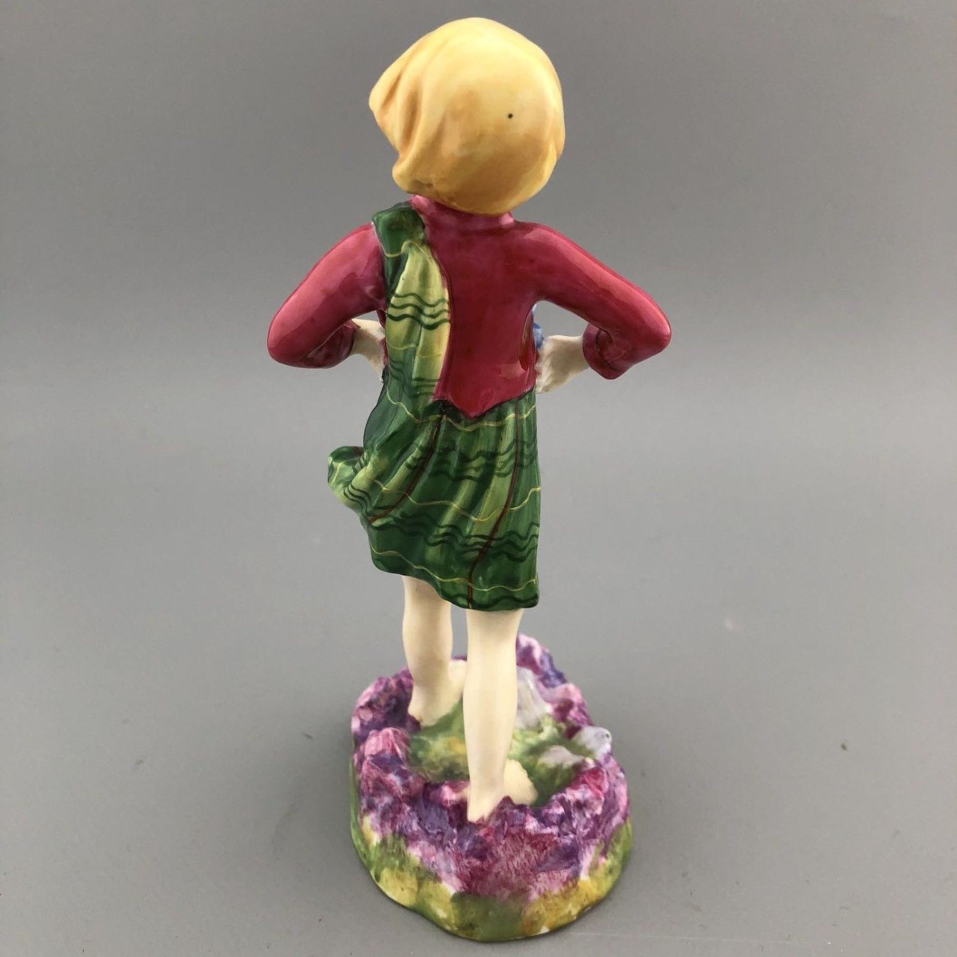 Rare 1930s Royal Worcester Porcelain Children of the Nations Figurine SCOTLAND - Image 4 of 6