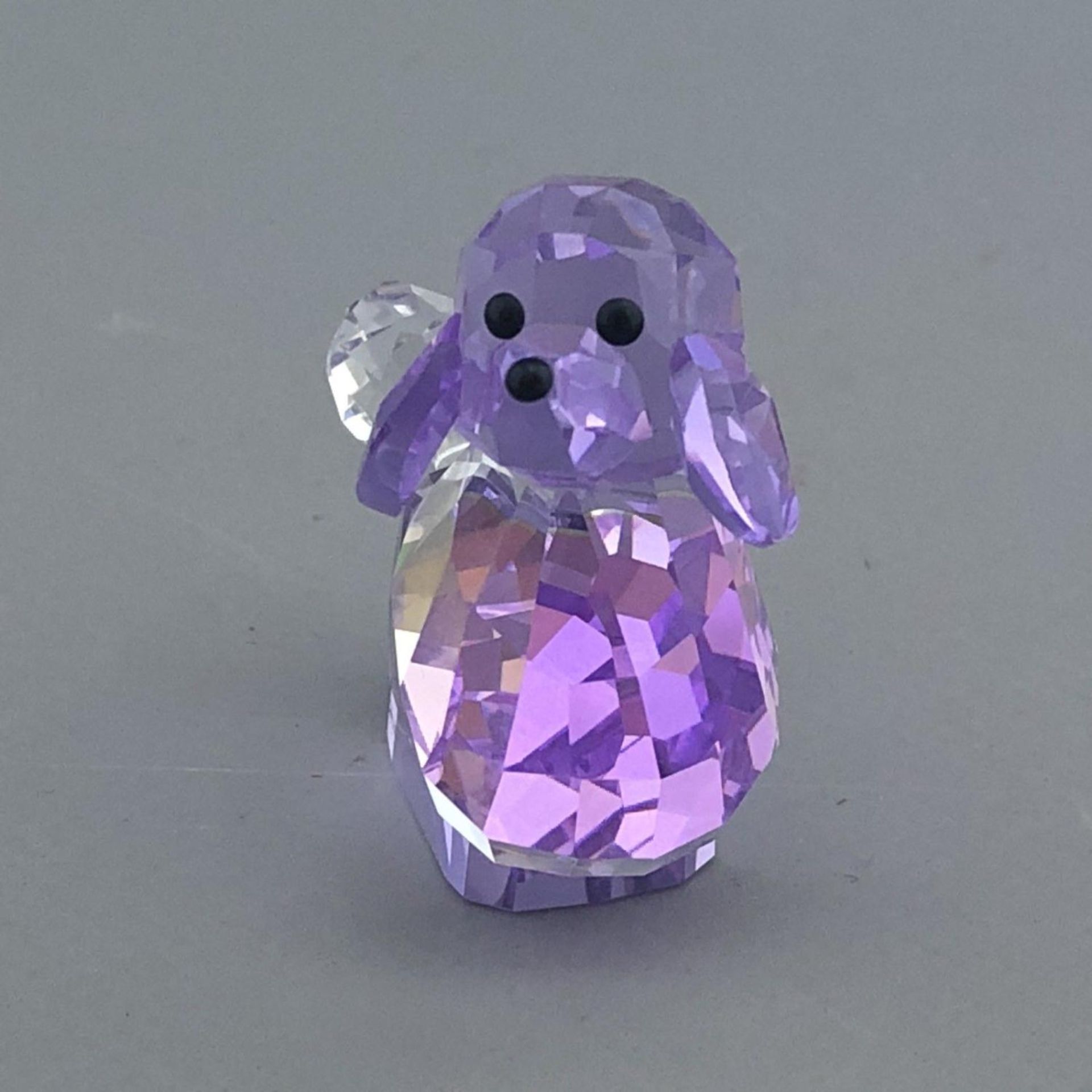 Small Poodle Puppy Crystal Figurine by Swarovski Lovlots Gang of Dogs Violetta - Image 2 of 5