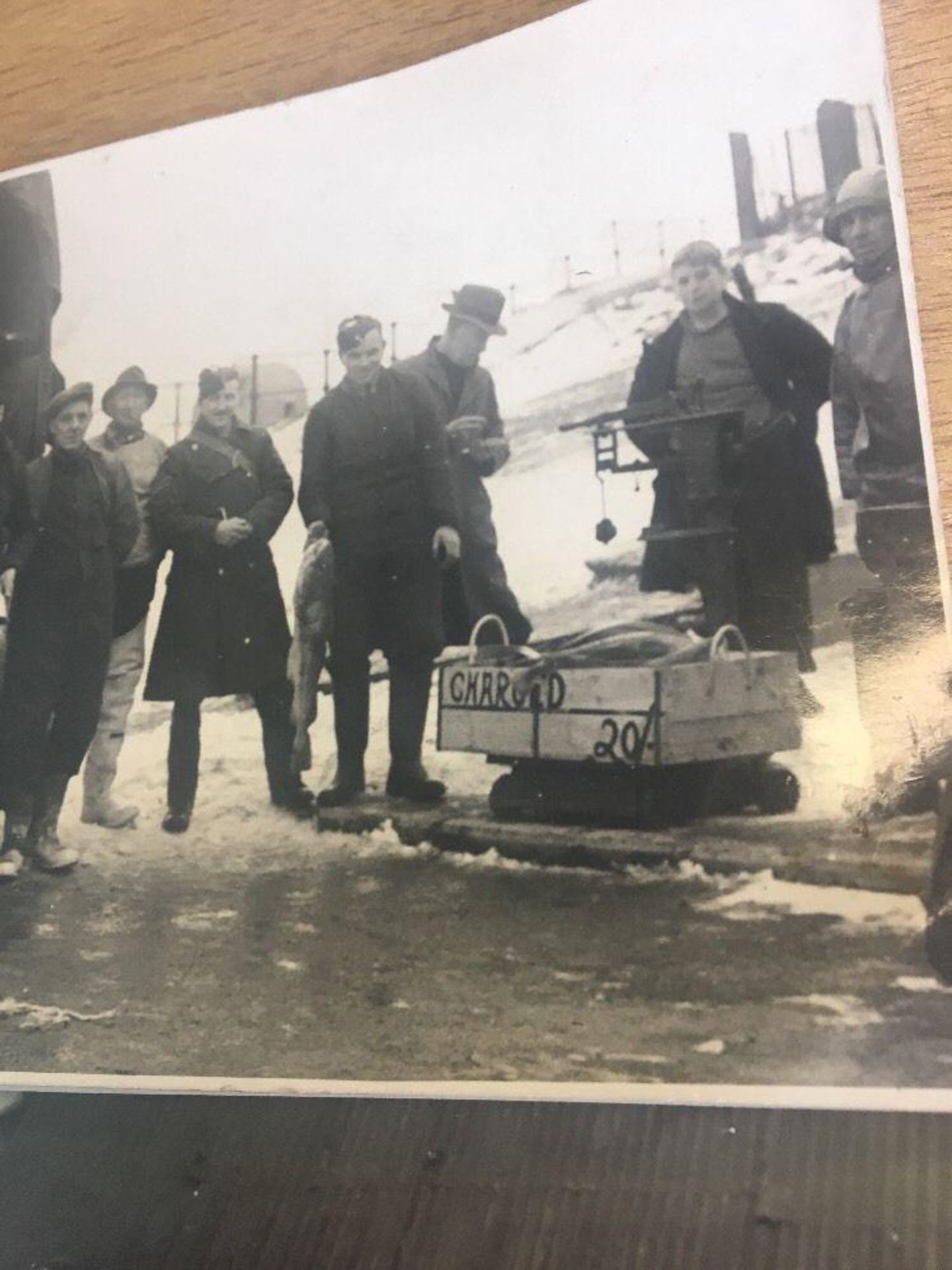 Two original vintage black and white photographs "Return RAF Scarborough" Fish - Image 5 of 8