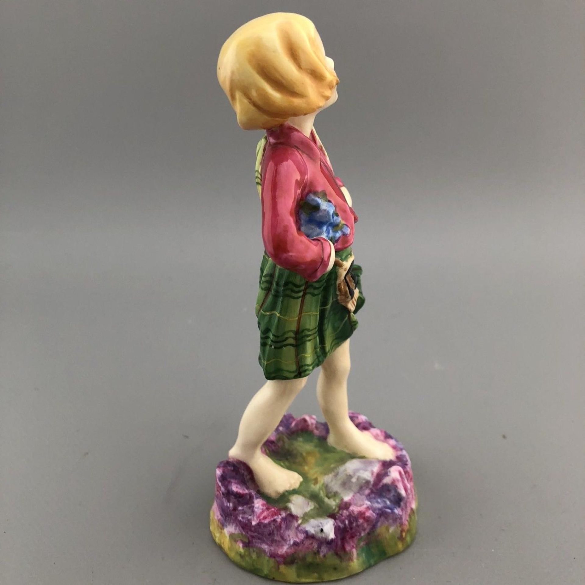 Rare 1930s Royal Worcester Porcelain Children of the Nations Figurine SCOTLAND - Image 5 of 6