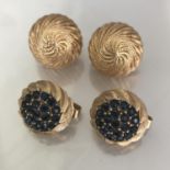 Two Pairs of Clip On Earrings by Trifari