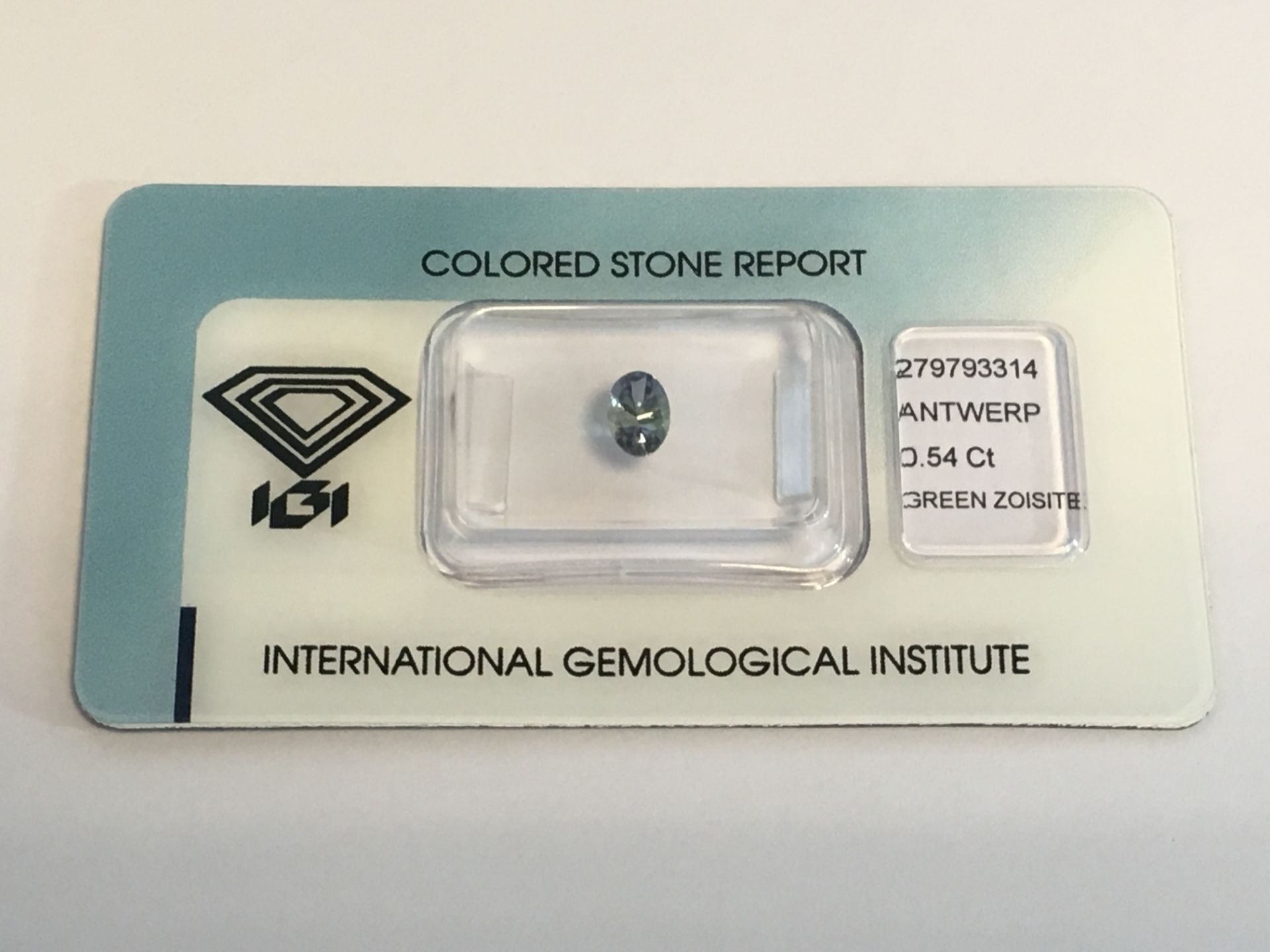 0.54Ct Natural Zoisite With Igi Certificate