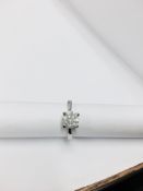 2.08ct diamond solitaire ring set in platinum. Brilliant cut diamond, I colour and I1 clarity. 4