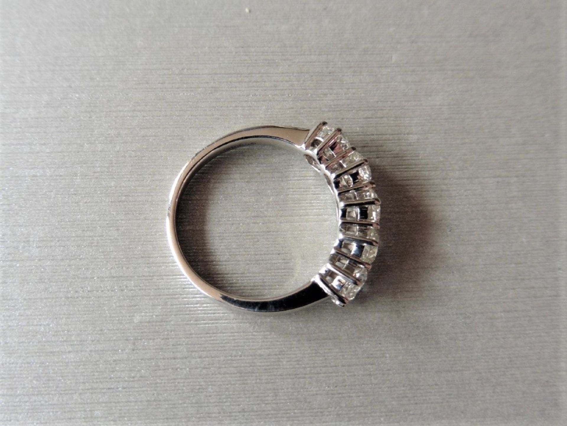 2.50ct diamond five stone ring. 5 x brilliant cut diamonds ( 0.50ct ) i colour and i1 clarity. 6 - Image 2 of 3