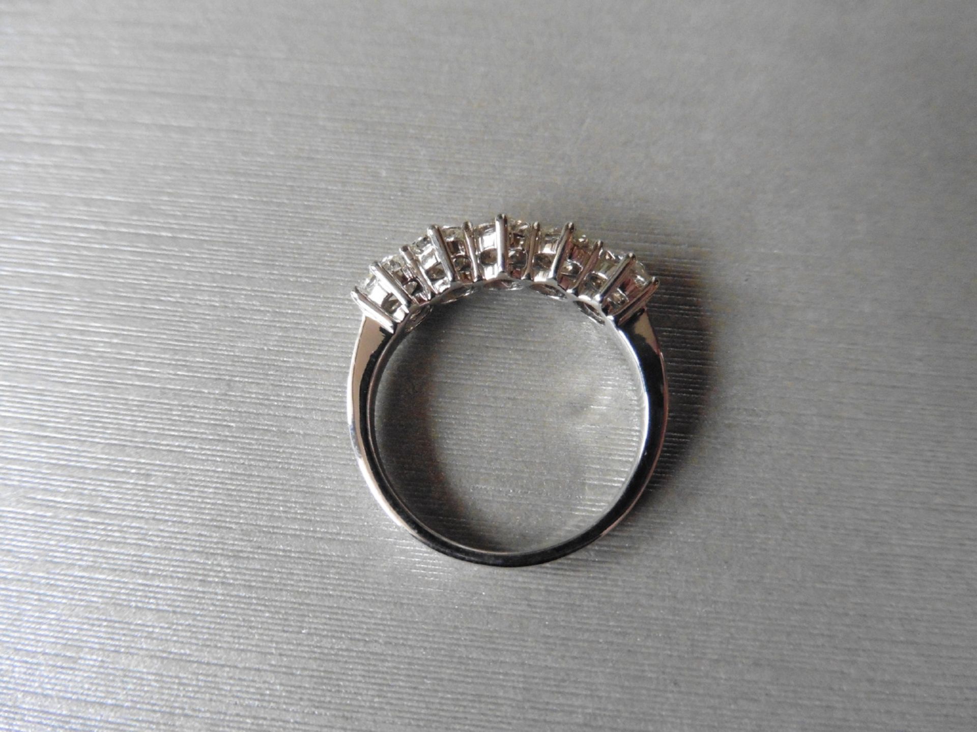 2.50ct diamond five stone ring. 5 x brilliant cut diamonds ( 0.50ct ) i colour and i1 clarity. 6 - Image 3 of 3