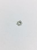 1.02ct Princess cut Diamond,Enhanced stone,H colour i2 clarity