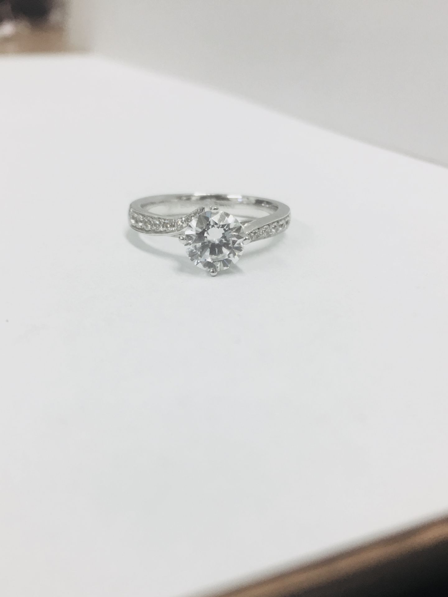 Platinum twist diamond solitaire ring,0.50ct brilliant cut diamond,D colour vs clarity,,3.5 gms