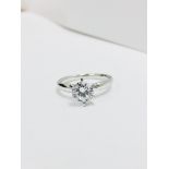Platinum diamond solitaire ring 6 claw,0.50ct brilliant cut diamond D colour vs clarity ,3.9gms