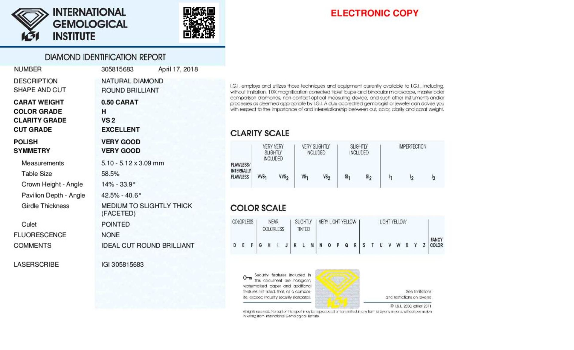 18ct white gold Halo style Diamond ring,0.50ct brilliant cut centre,H colour vvs clarity,0.25ct - Image 3 of 7