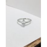 Platinum 4 claw diamond solitaire Ring,0.50ct brilliant cut diamond D colour vs clarity,2.9gms