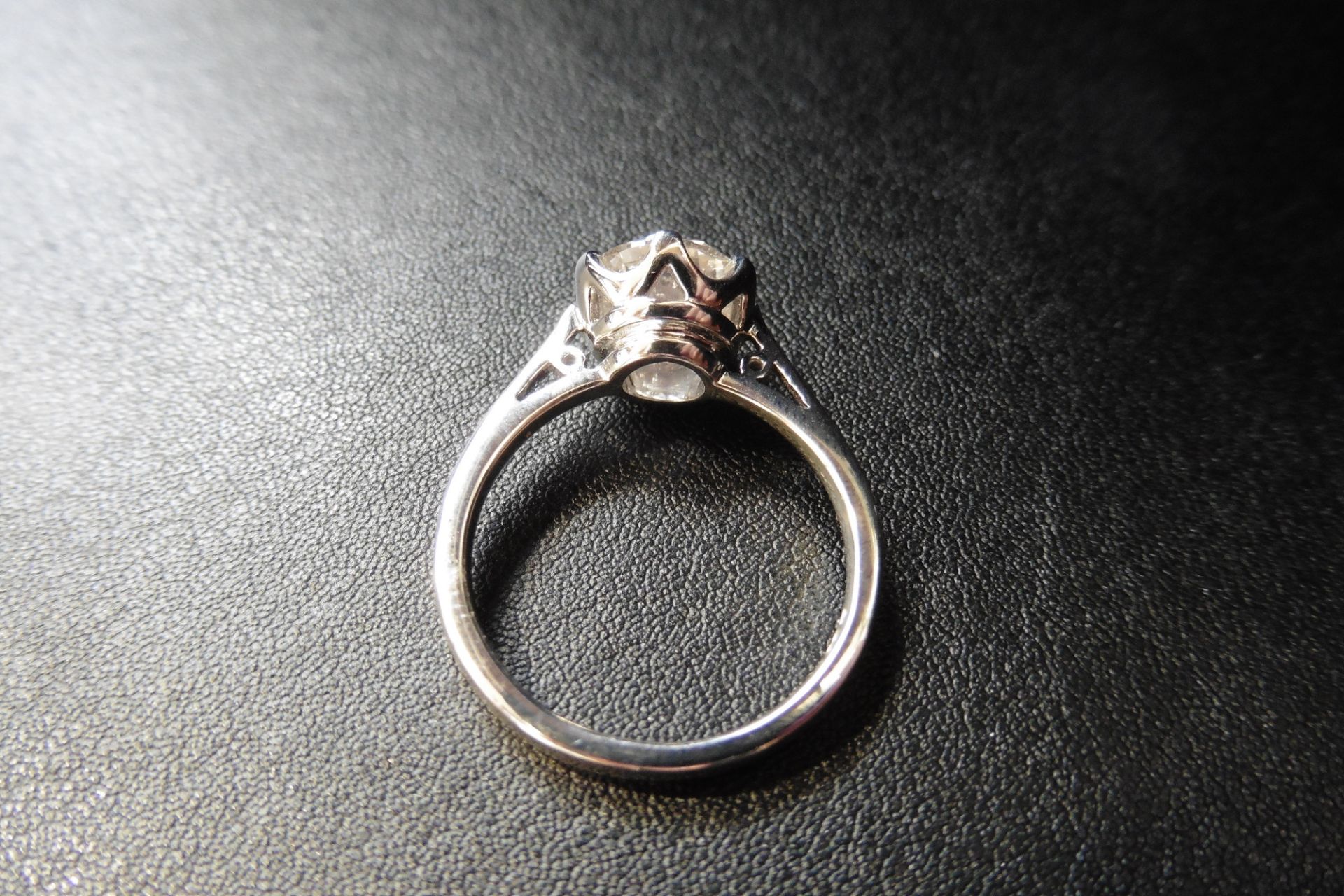 2.20ct brilliant cut diamond,vs2 clarity k colour,8 claw platinum setting,4gms platinum 950,uk - Image 3 of 3