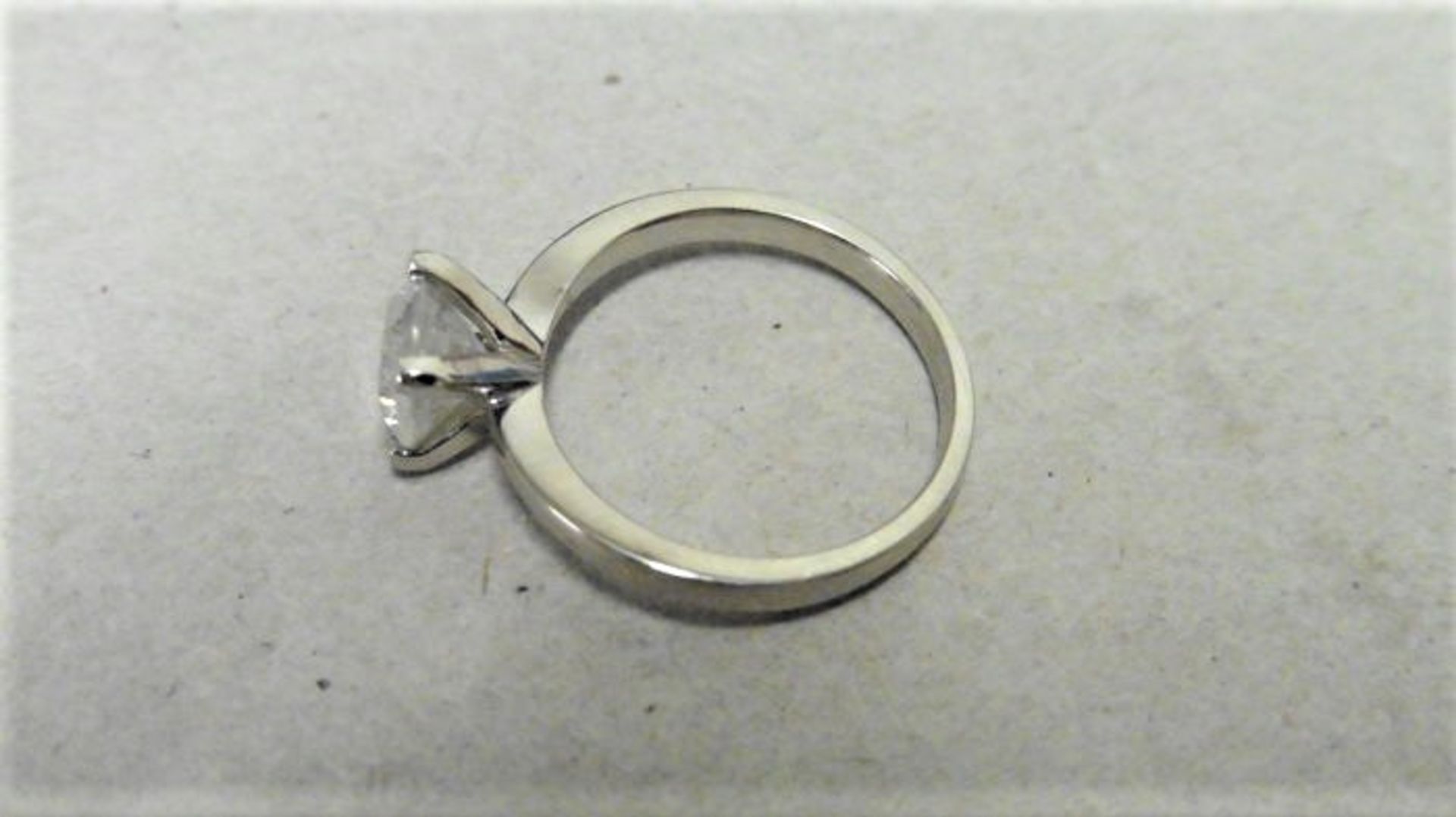 1.72ct diamond solitaire ring set in 18ct white gold. I colour and I2 clarity. 4 claw setting. - Image 3 of 3