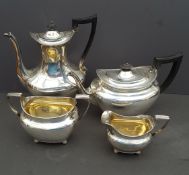 Vintage Silver Plated 4 Piece Tea & Coffee Set - No Reserve
