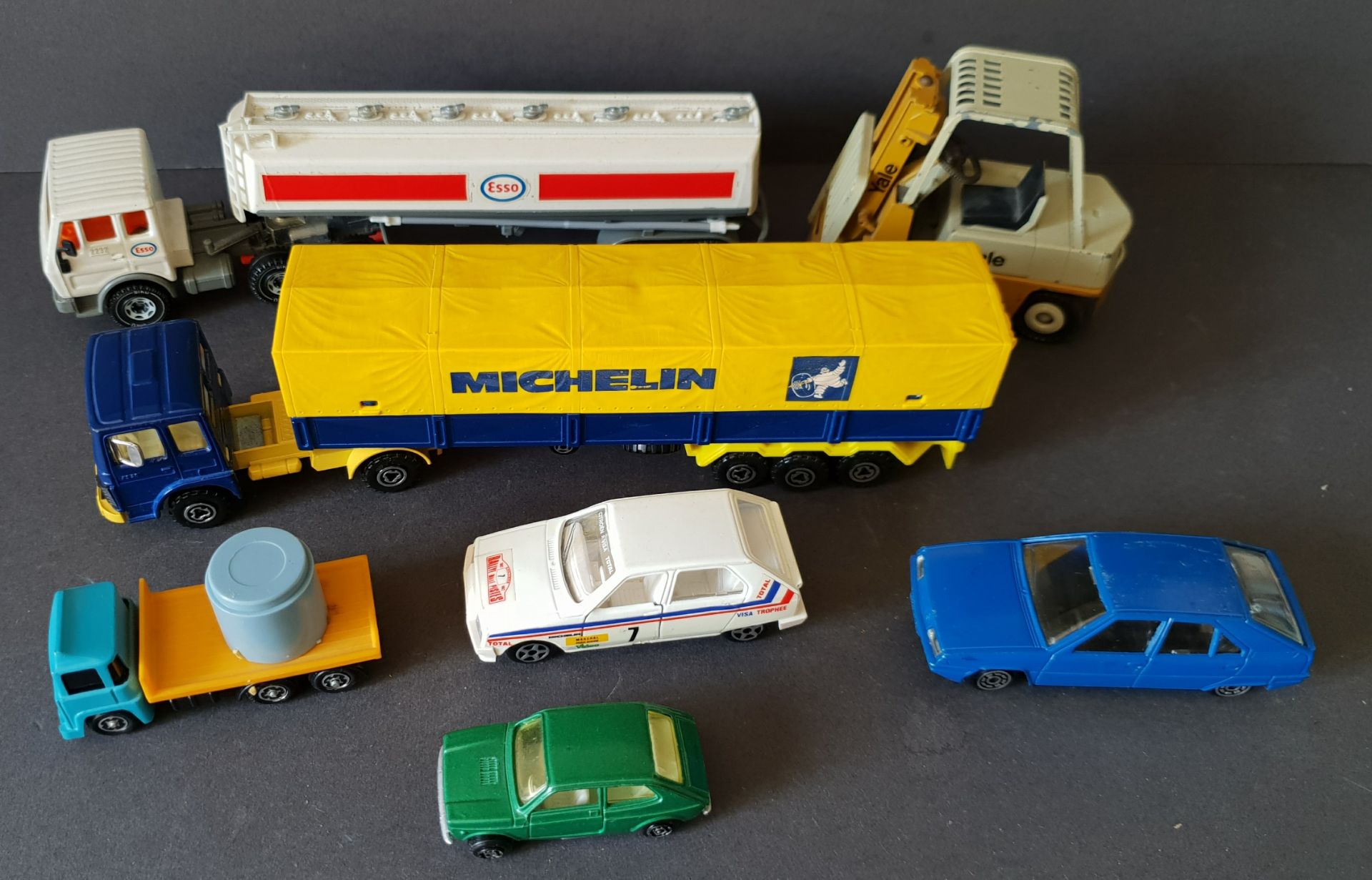 Vintage Collectable Die Cast Metal Toy Vehicles Various Makes Includes West German Fork Lift