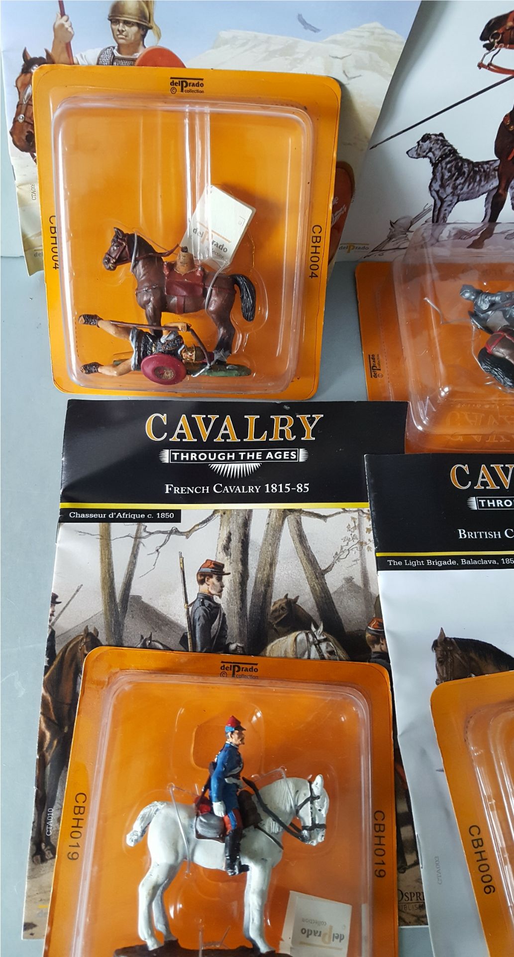 Collectable 6 Del Prado Cavalry Through The Ages Figures & Magazines NO RESRVE - Image 4 of 4