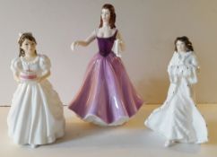 Collectable Royal Doulton & Grafton Figures Three in Total - No Reserve