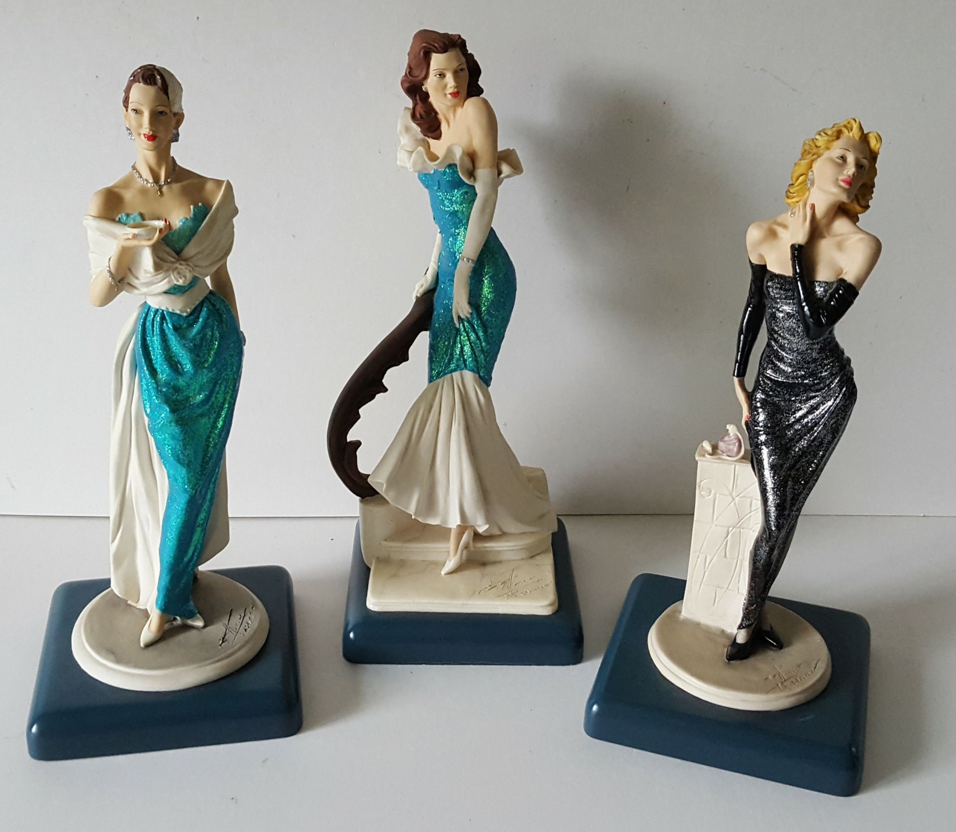 Collectable Three Italian Lady Figures - No Reserve
