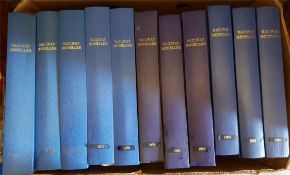 Vintage 11 Volumes of Railway Modeller Magazines 1963 to 1974 - No Reserve