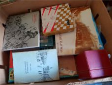 Vintage Retro Banana Box of Vintage Board Games & Local Interest Books - No Reserve