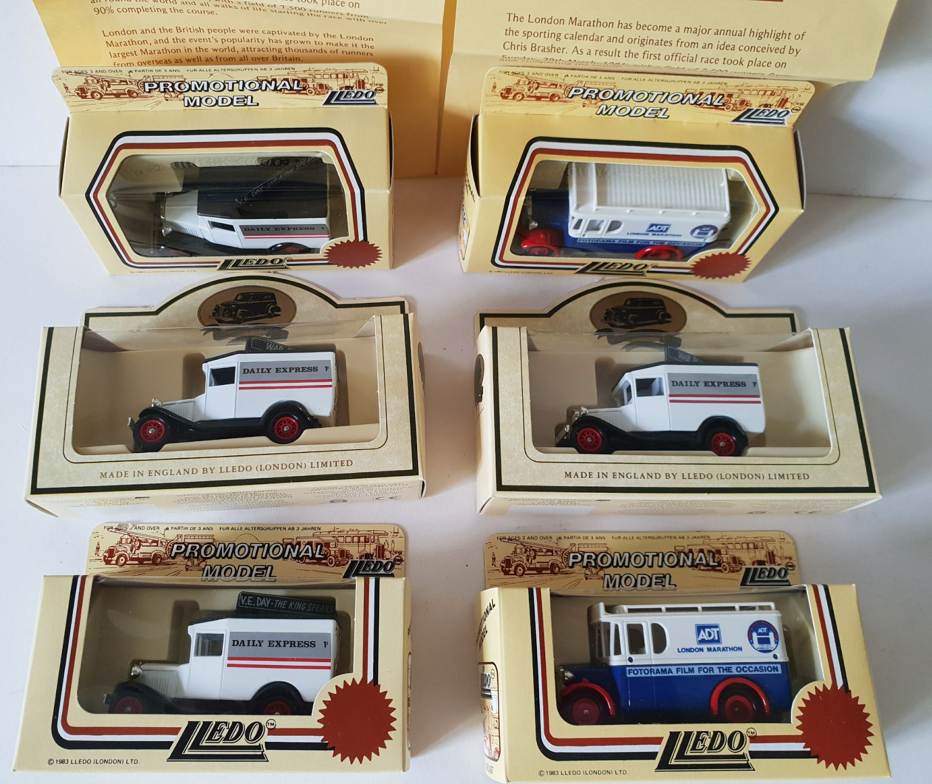 Vintage Boxed Collectable Lledo Die Cast Metal Toy Cars Adt & Daily Express Advertising - Image 2 of 3