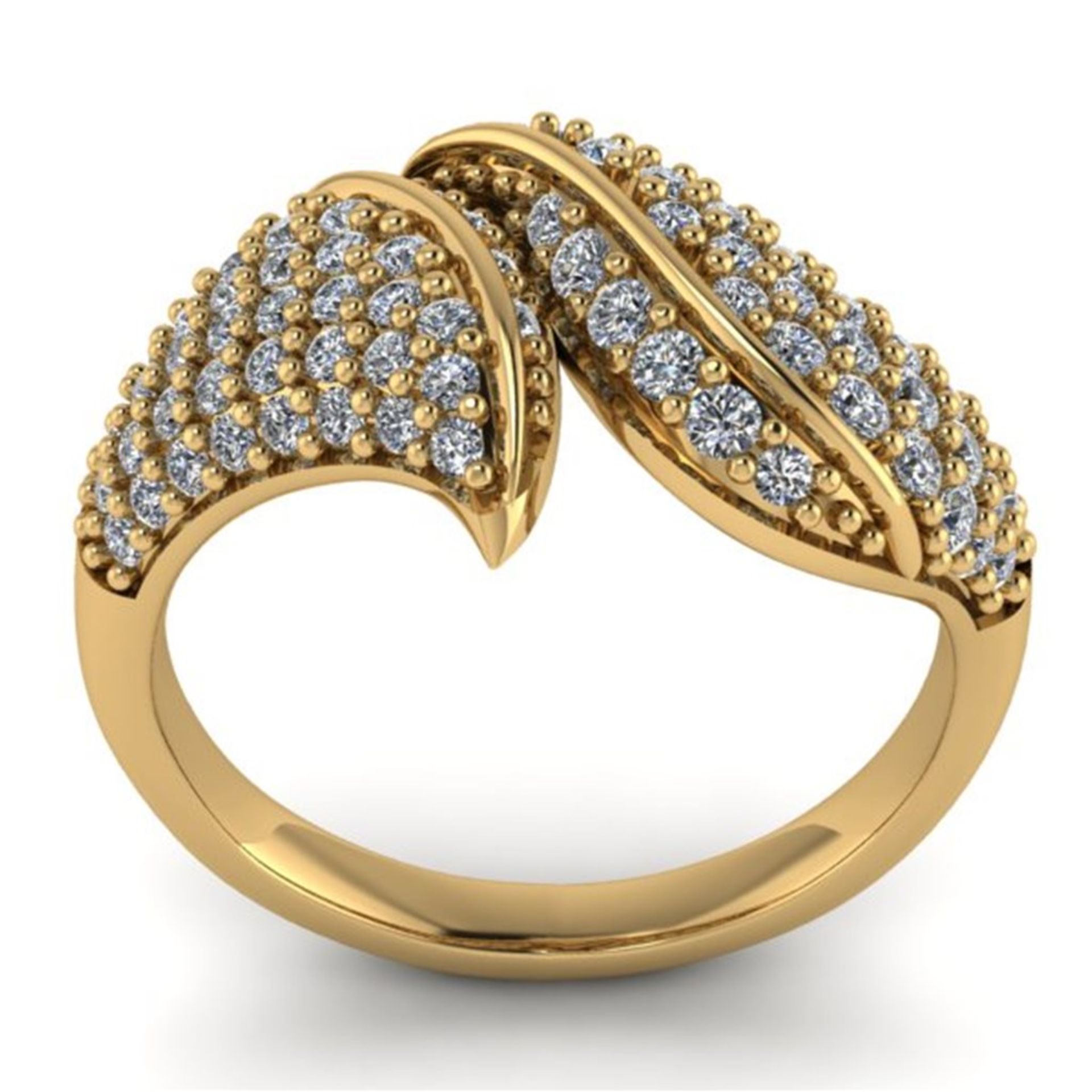 14 K/585 Yellow Gold Diamond Ring - Image 3 of 4