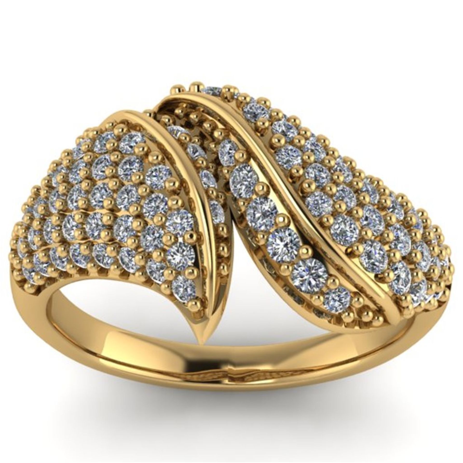 14 K/585 Yellow Gold Diamond Ring - Image 2 of 4