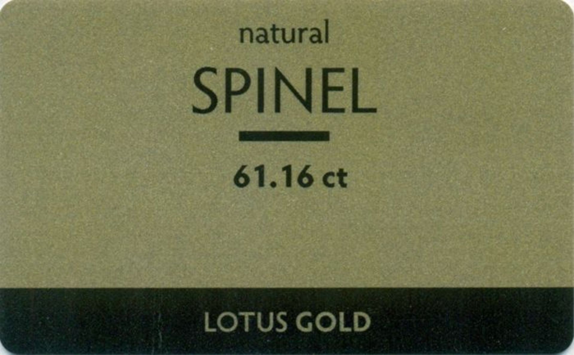 LOTUS Certified 61.14 ct. Black Spinel - Image 8 of 8