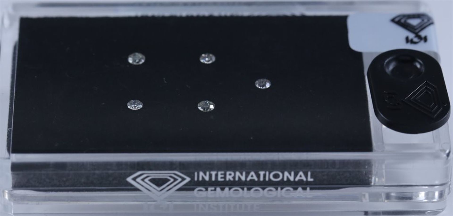 IGI Sealed 0.28 ct. "Diamond D-Box" - Round Brilliant Natural Diamonds - Image 3 of 4