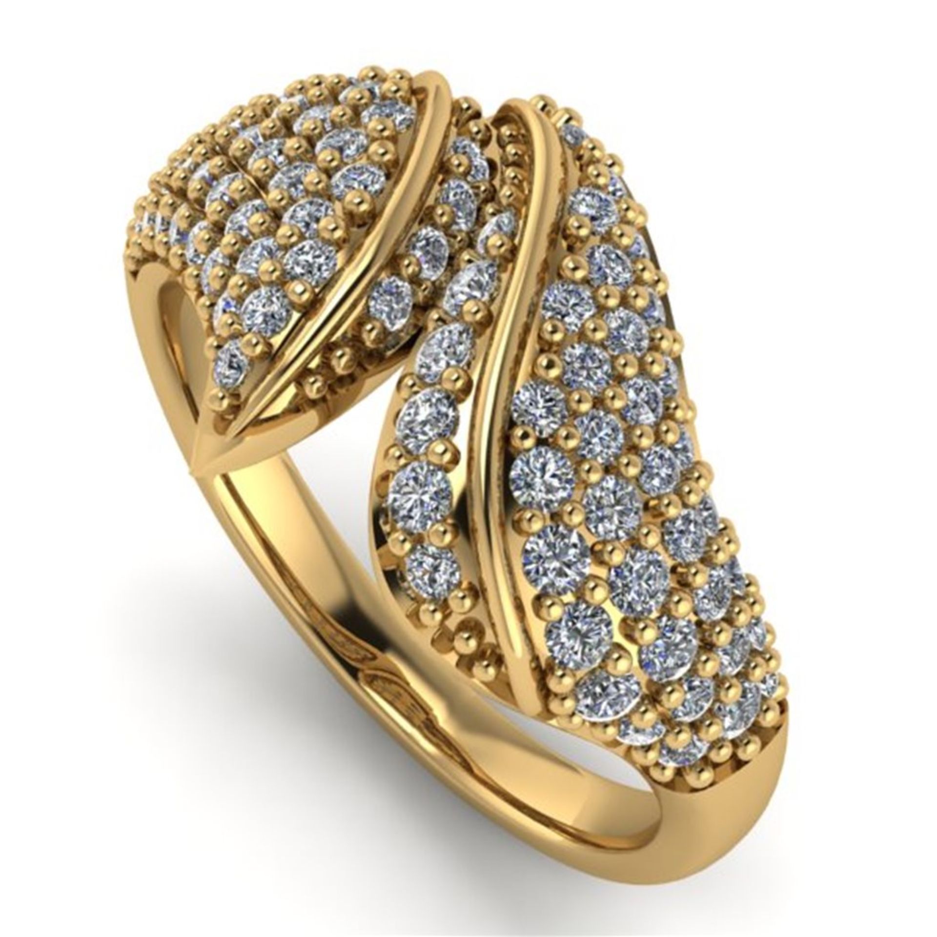 14 K/585 Yellow Gold Diamond Ring