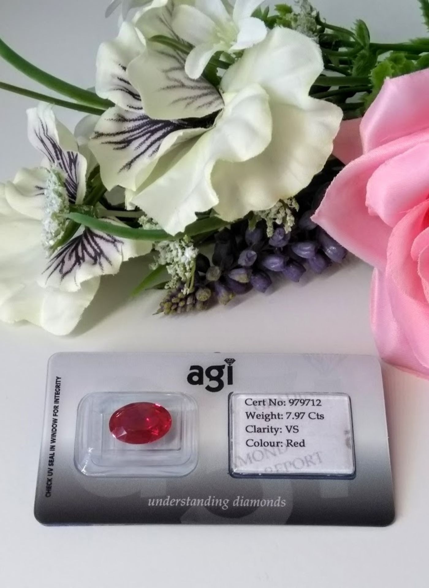 VS Clarity. A Truly Stunning AGI Certified £19,925.00 7.97 Cts Ruby Investment Gemstone - VS Clarity