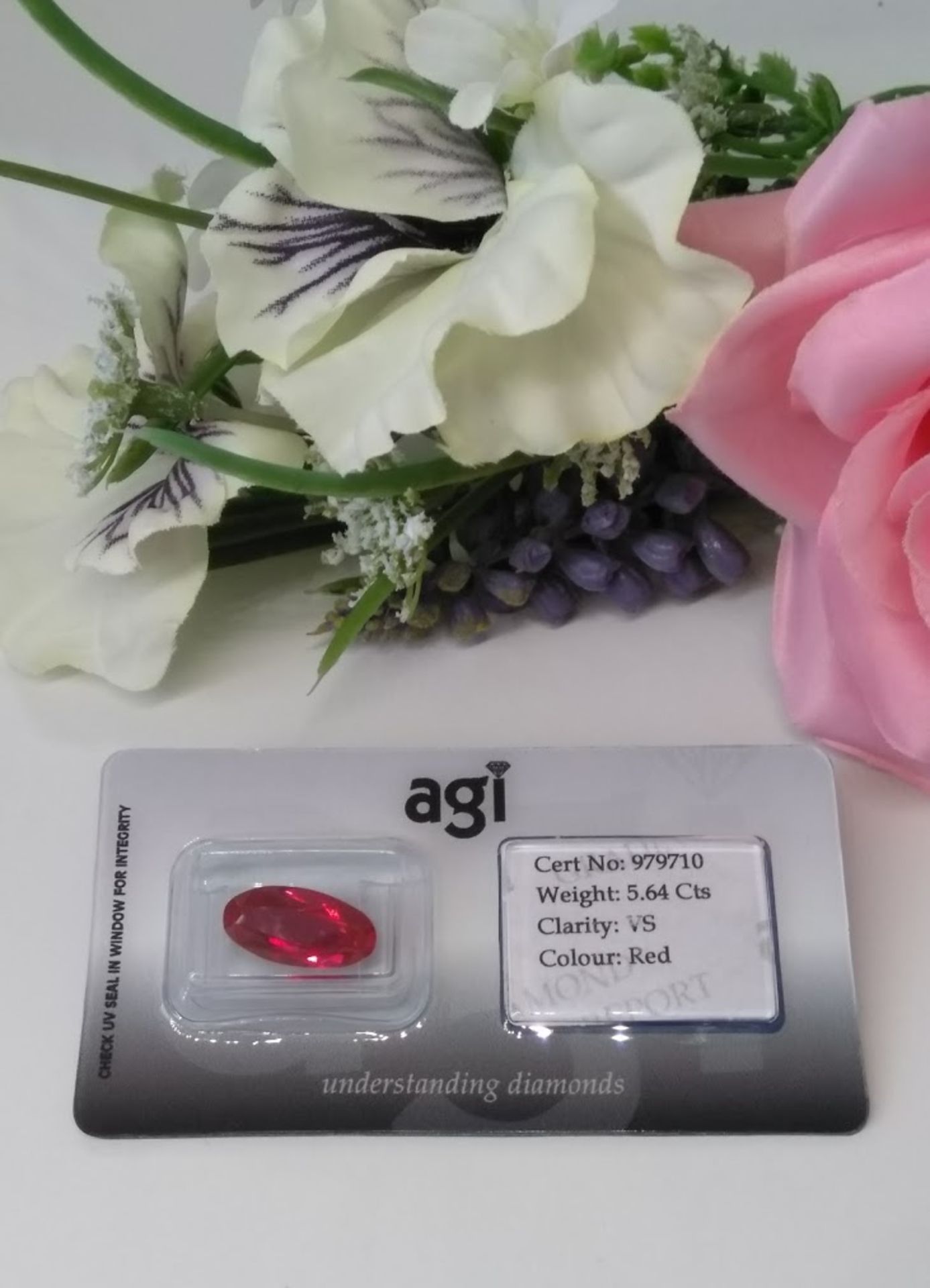VS Clarity. A Truly Stunning AGI Certified £16,920.00 5.64 Cts Ruby Investment Gemstone - VS Clarity