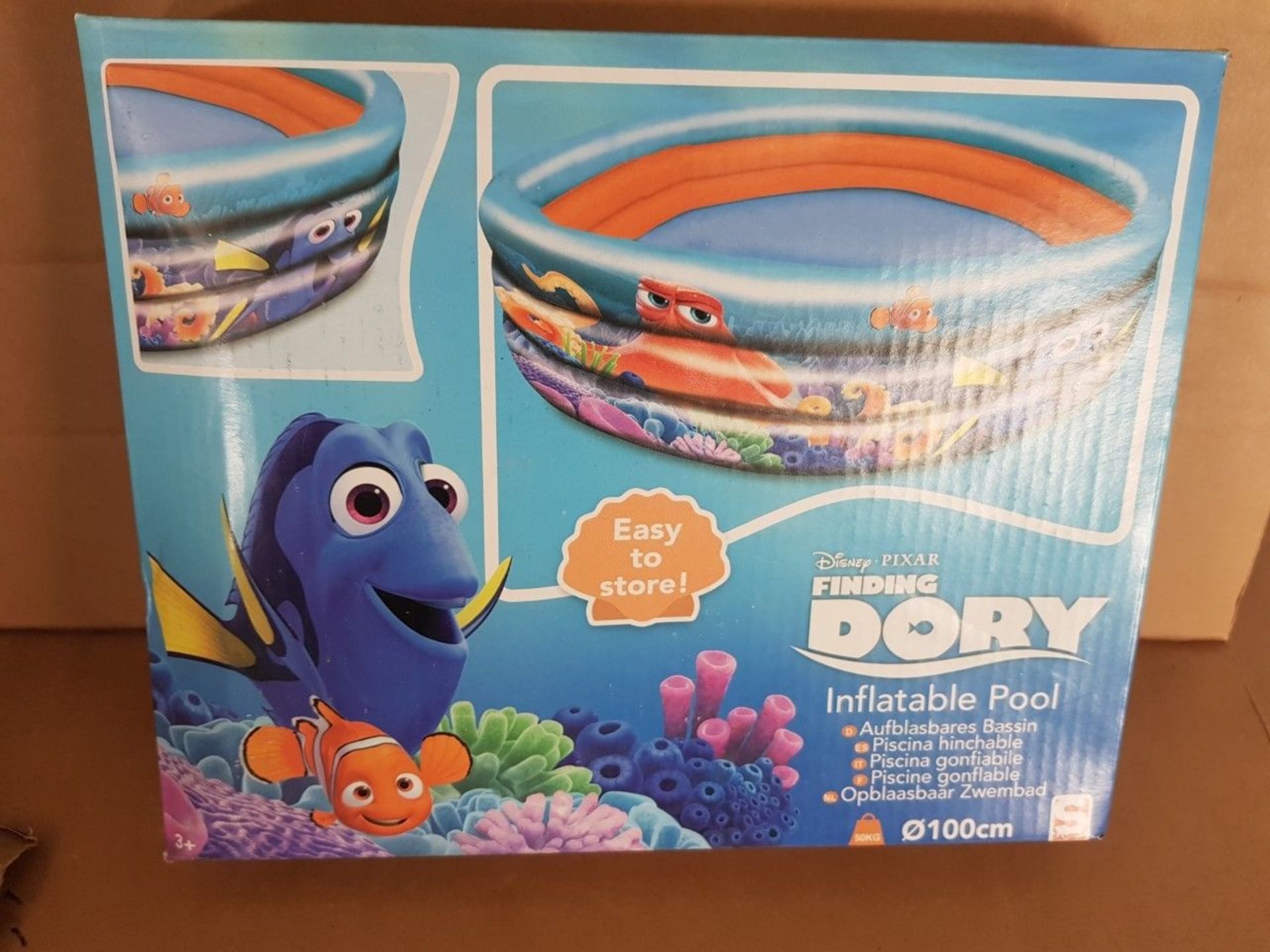 20 x New Finding Dory Inflatable Pools. Brand New Stock. Easy To Store. 100X100Cm When Inflated. Rrp