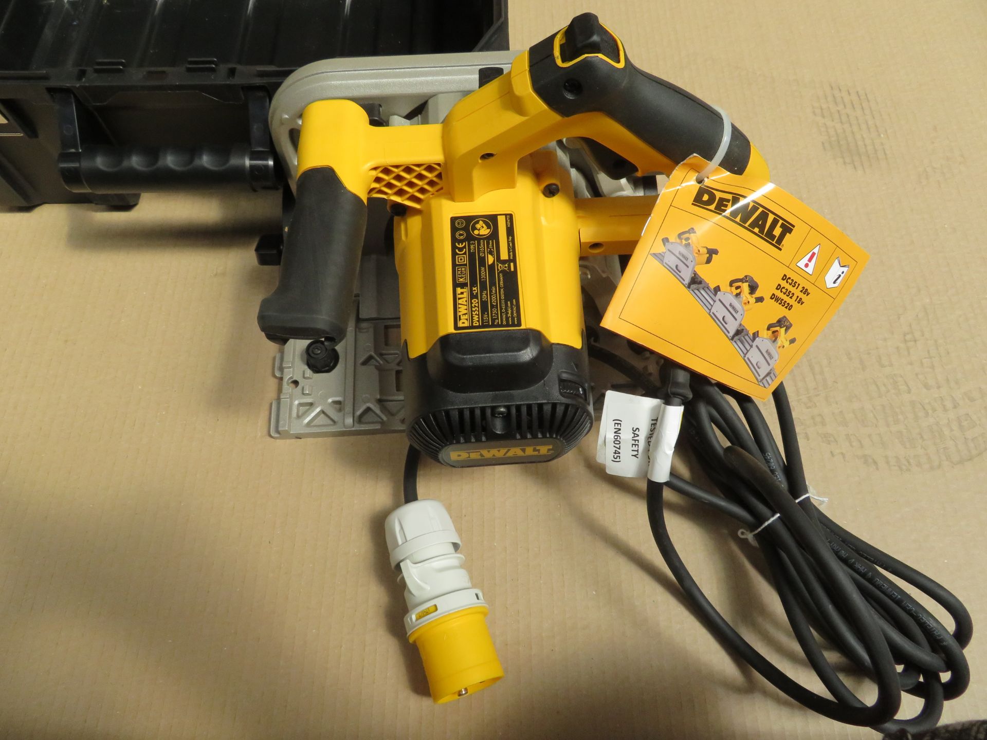 (A10) Dewalt Dws520K-Lx 165Mm Doc Precision Plunge Saw 110V - New Condition. - Bild 5 aus 5