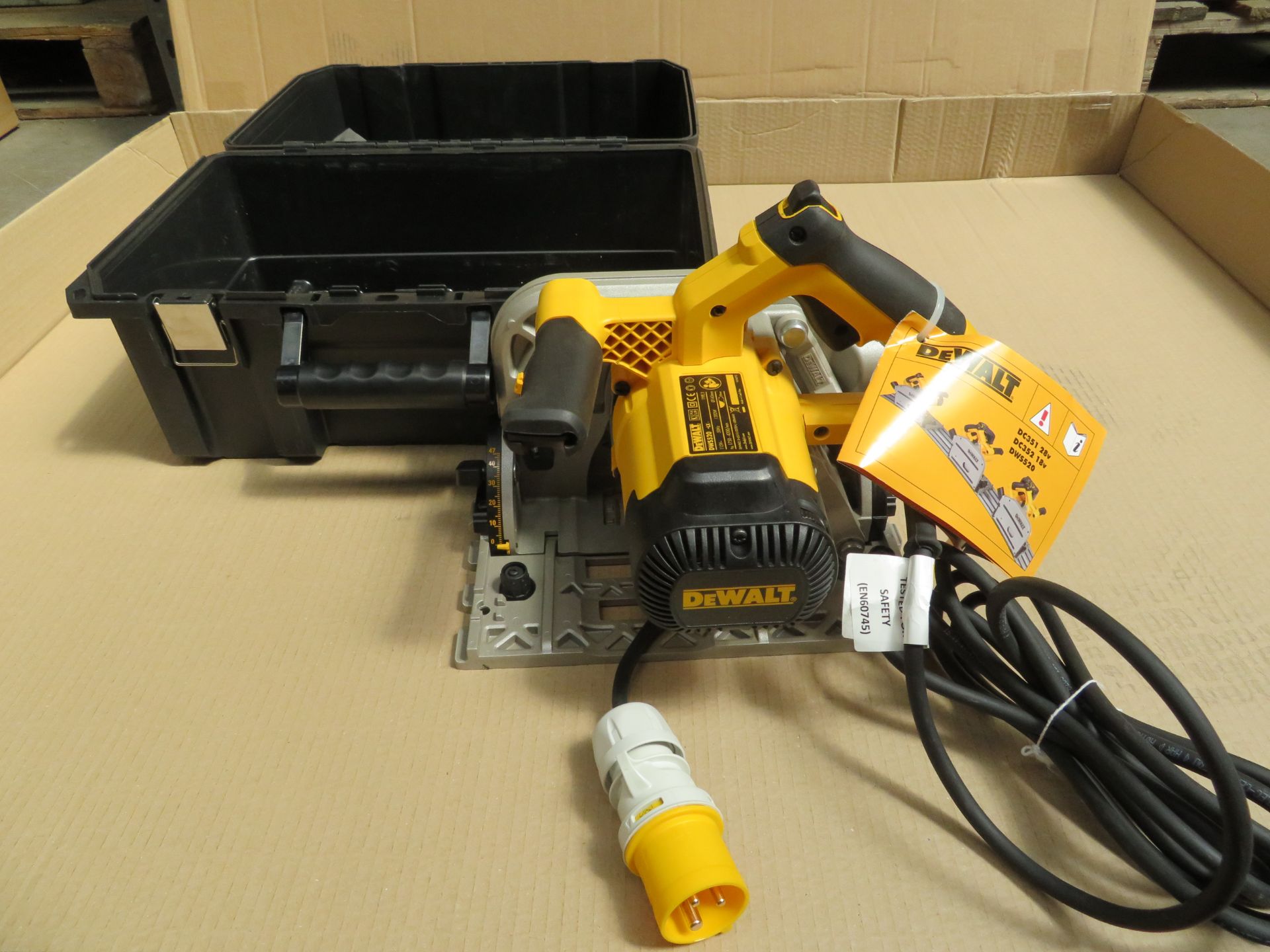 (A10) Dewalt Dws520K-Lx 165Mm Doc Precision Plunge Saw 110V - New Condition.