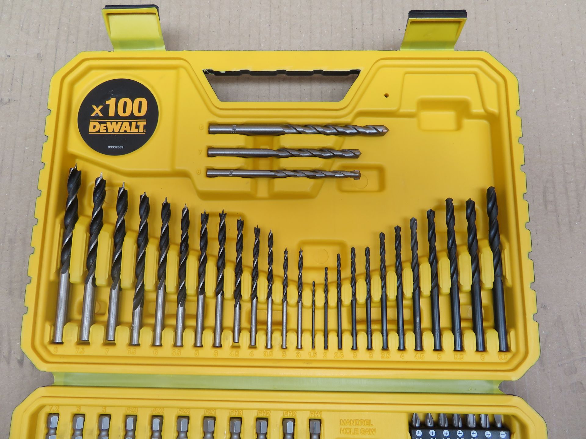 (A25) Dewalt Straight Shank Combination Drill Bit Set 100 Pieces, Includes Bits Suitable For - Bild 5 aus 9