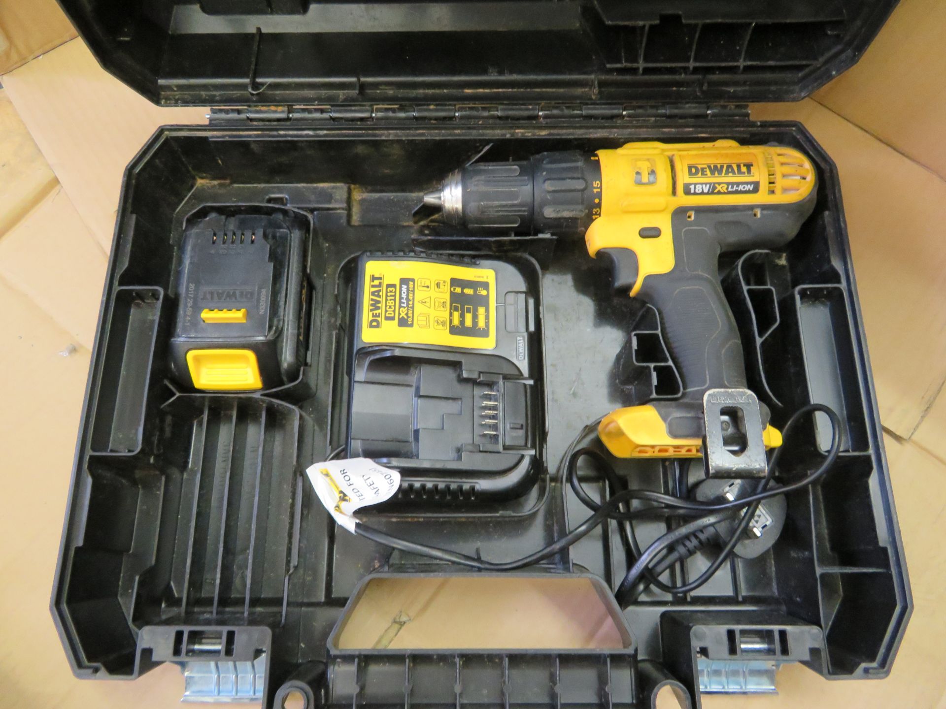 (A4) Dewalt Dcd776S2T-Gb 18V 1.5Ah Li-Ion Xr Cordless Combi Drill - Complete With 1 Battery &