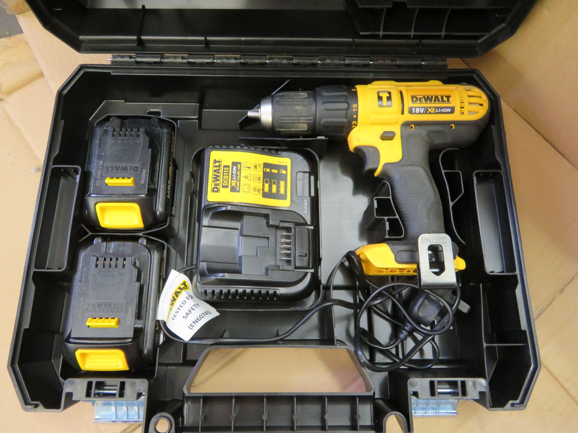 (A1) Dewalt Dcd776S2T-Gb 18V 1.5Ah Li-Ion Xr Cordless Combi Drill - Complete With 2 Batteries &