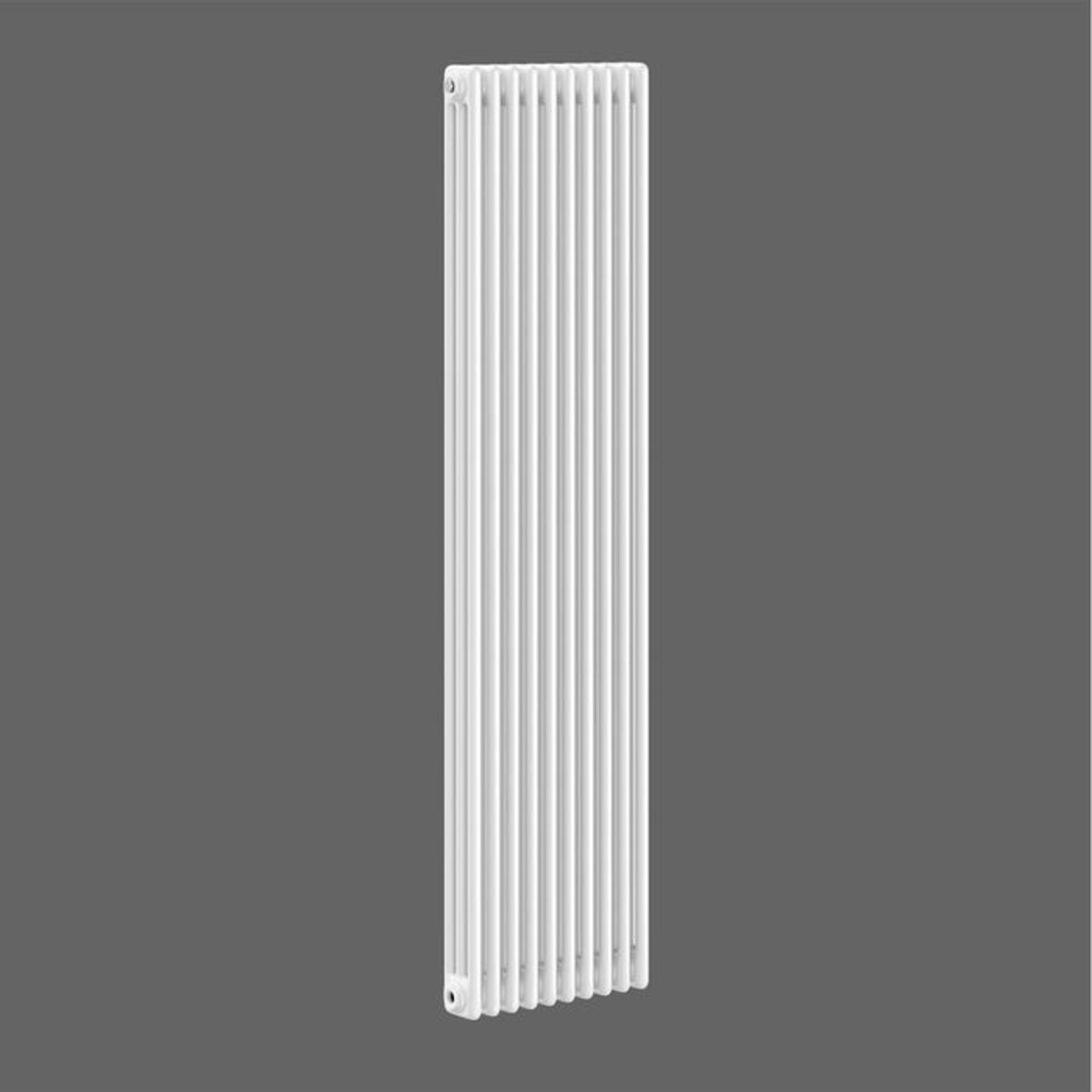(O45) 1800x468mm White Triple Panel Vertical Colosseum Traditional Radiator. RRP £599.99. Made - Image 4 of 4