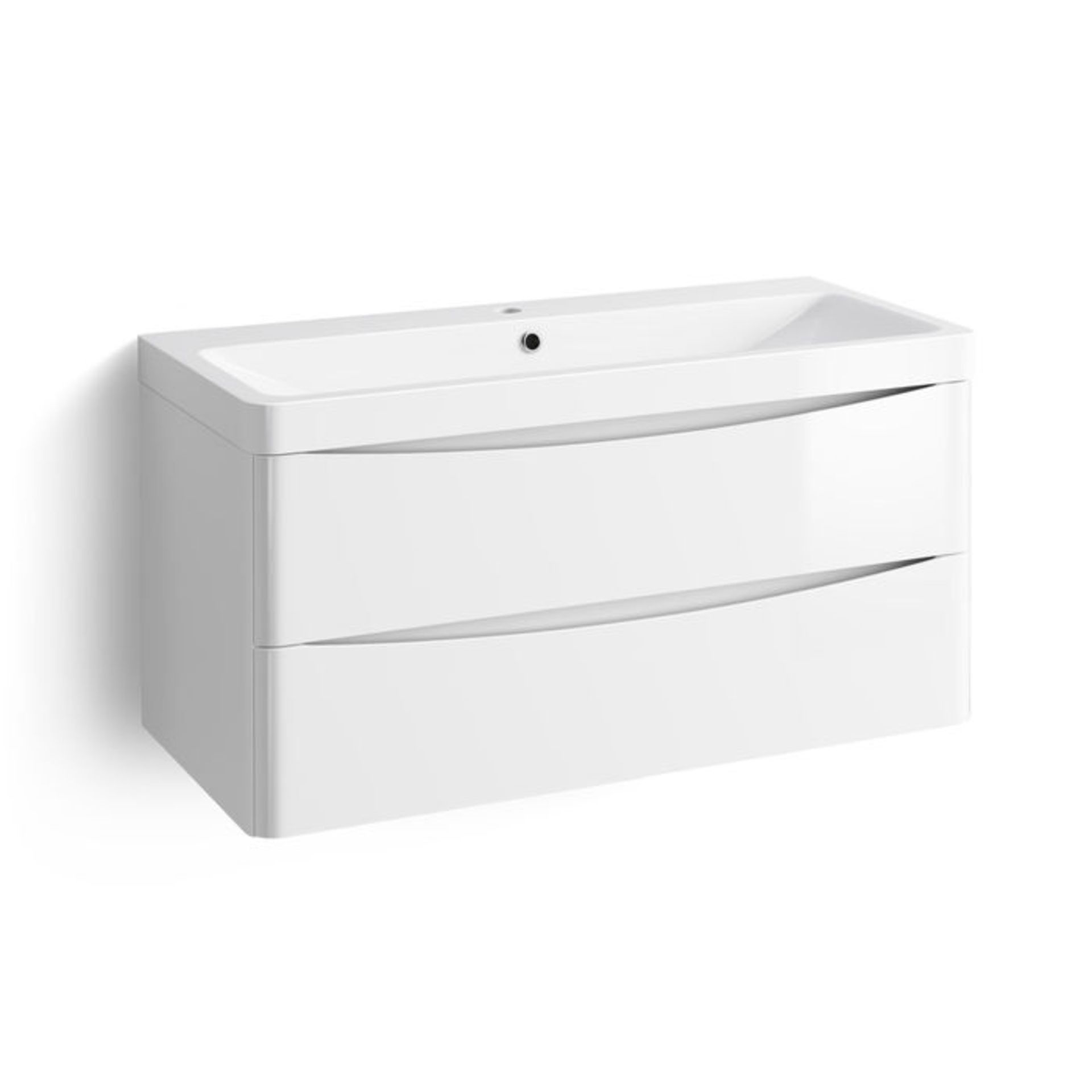 (O22) 1000mm Austin Vanity Unit. RRP £549.99. COMPLETE WITH BASIN. Countertop Vanity Unit features a - Image 4 of 5