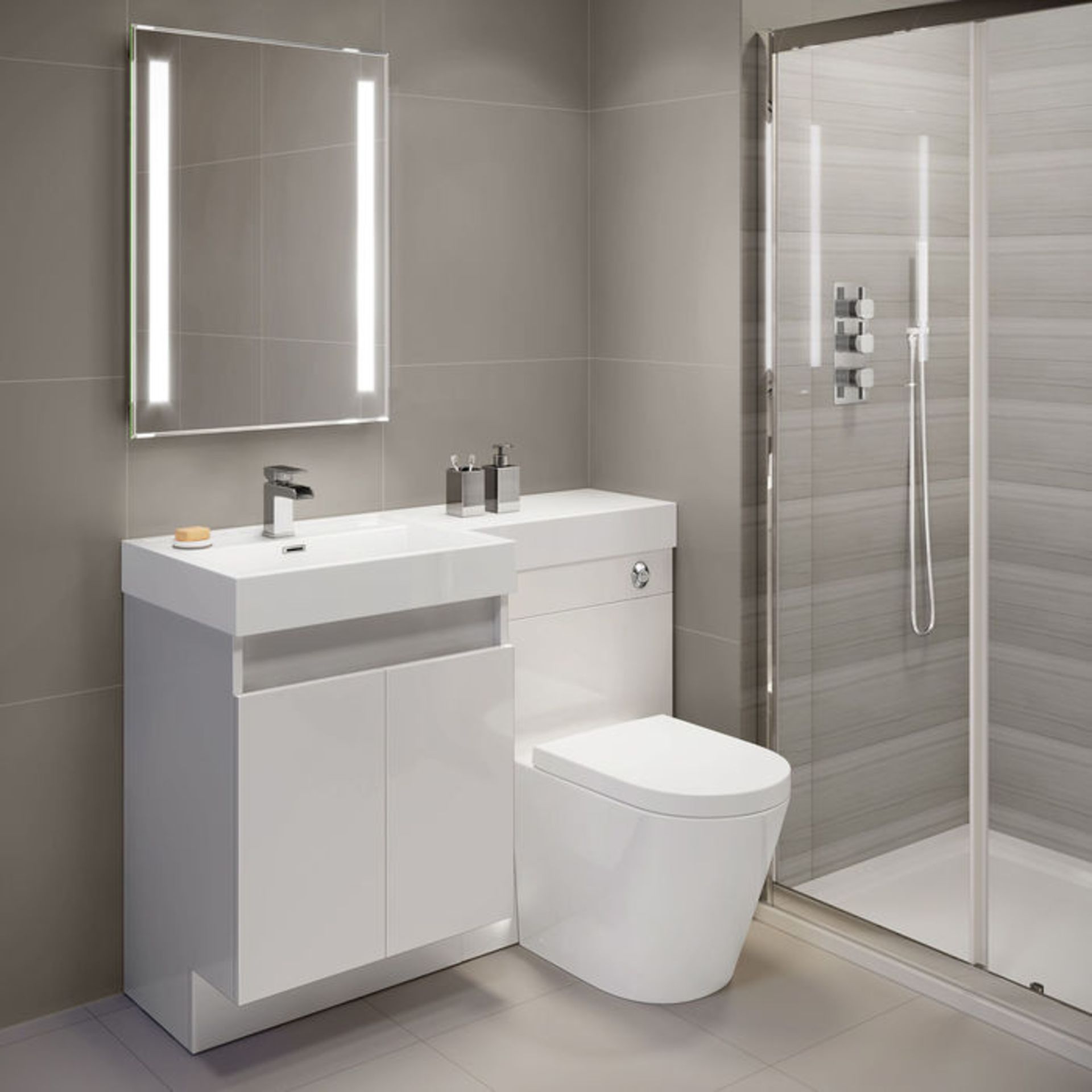 (Y204) 600x800mm Omega Illuminated LED Mirror. RRP £349.99. Flattering LED lights provide a warm - Image 4 of 8