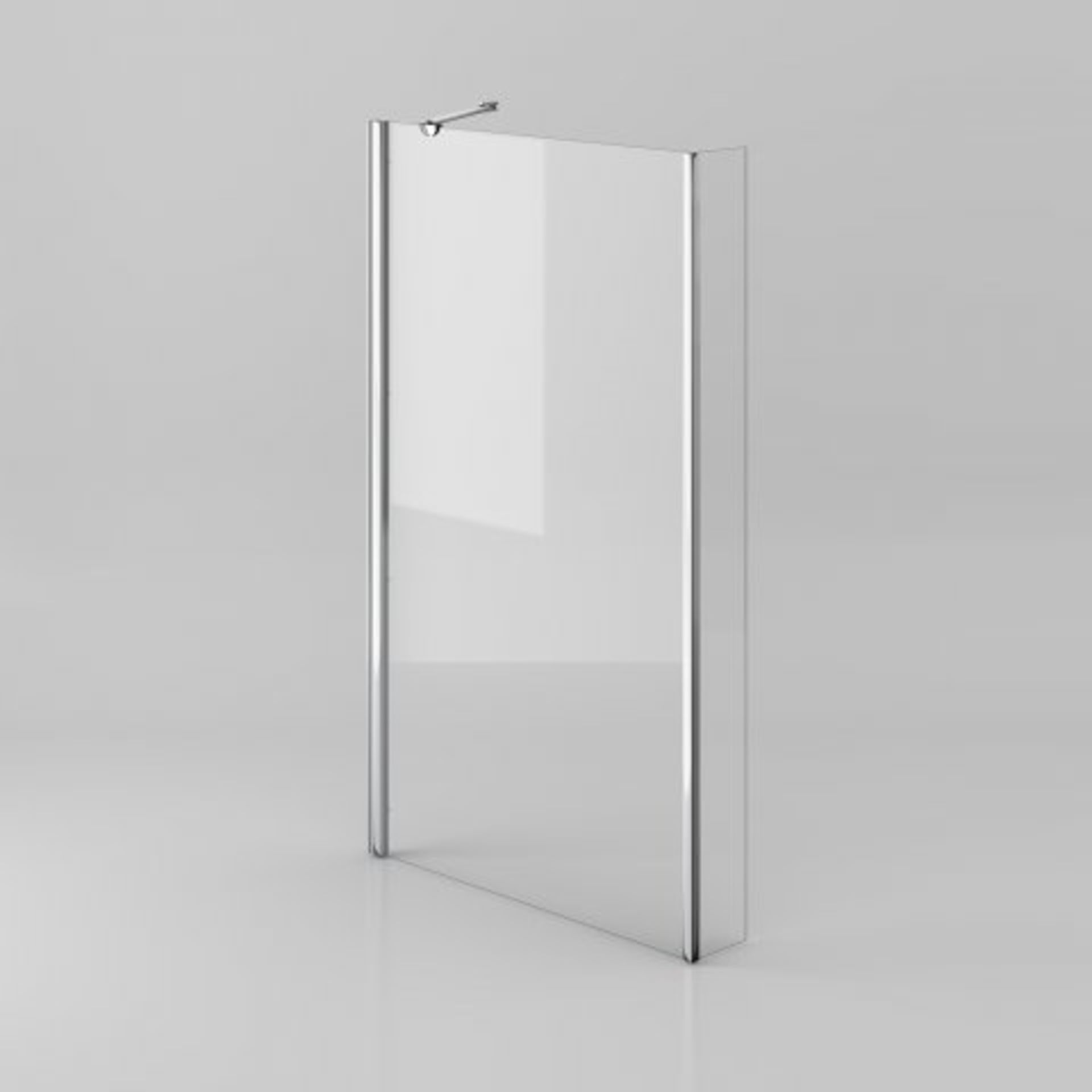(T262) 805mm - 4mm - L Shape Bath Screen RRP £149.99 4mm Tempered Saftey Glass Screen comes complete