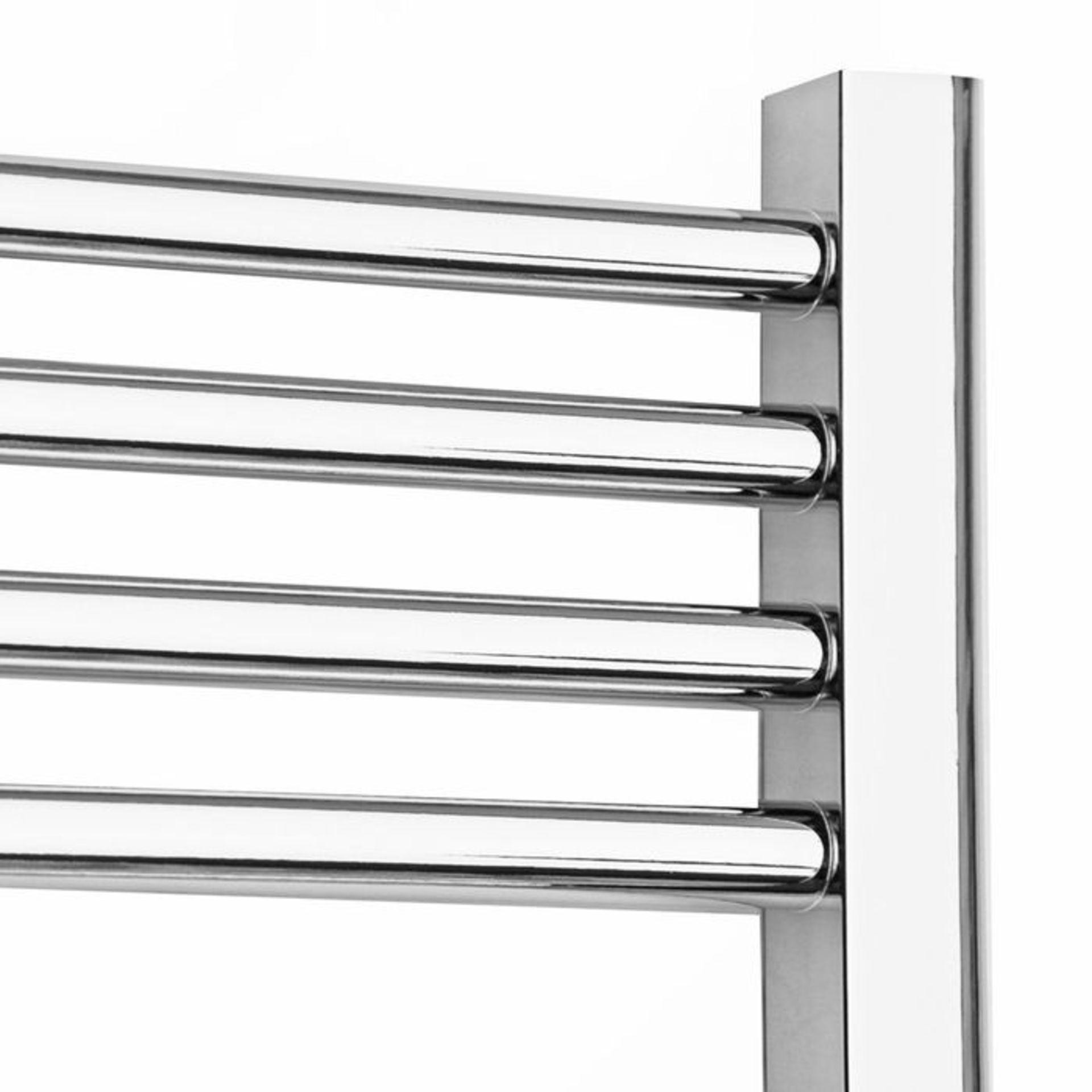 (Z87) 800x450mm - 25mm Tubes - Chrome Heated Straight Rail Ladder Towel Radiators. MRRP £97.58. This - Bild 5 aus 6