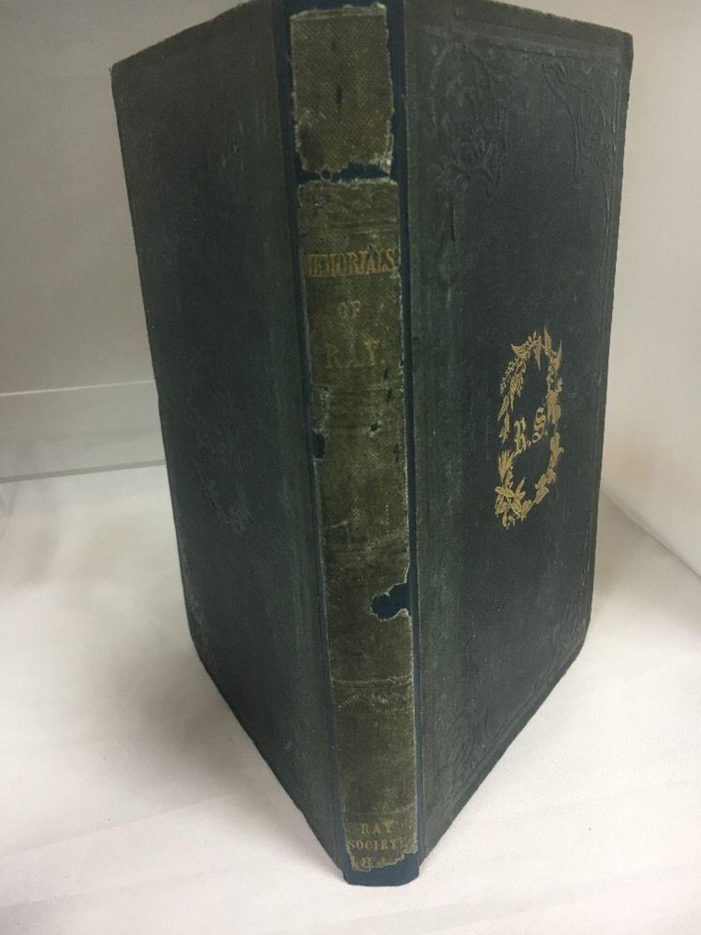 ANTIQUE BOOK - MEMORIALS OF JOHN RAY HIS LIFE BY DR. DERHAM THE RAY SOCIETY 1846 - Image 2 of 4