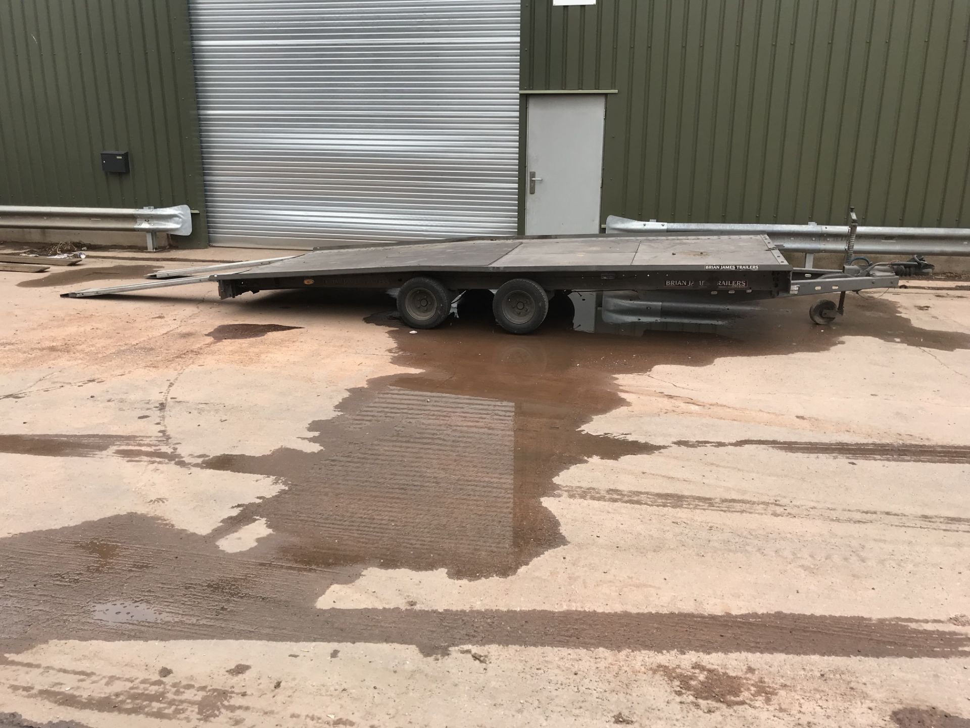 Brian James 3000kg (3Ton) Plant / recovery Beaver Tail Trailer with ramps - Image 4 of 5