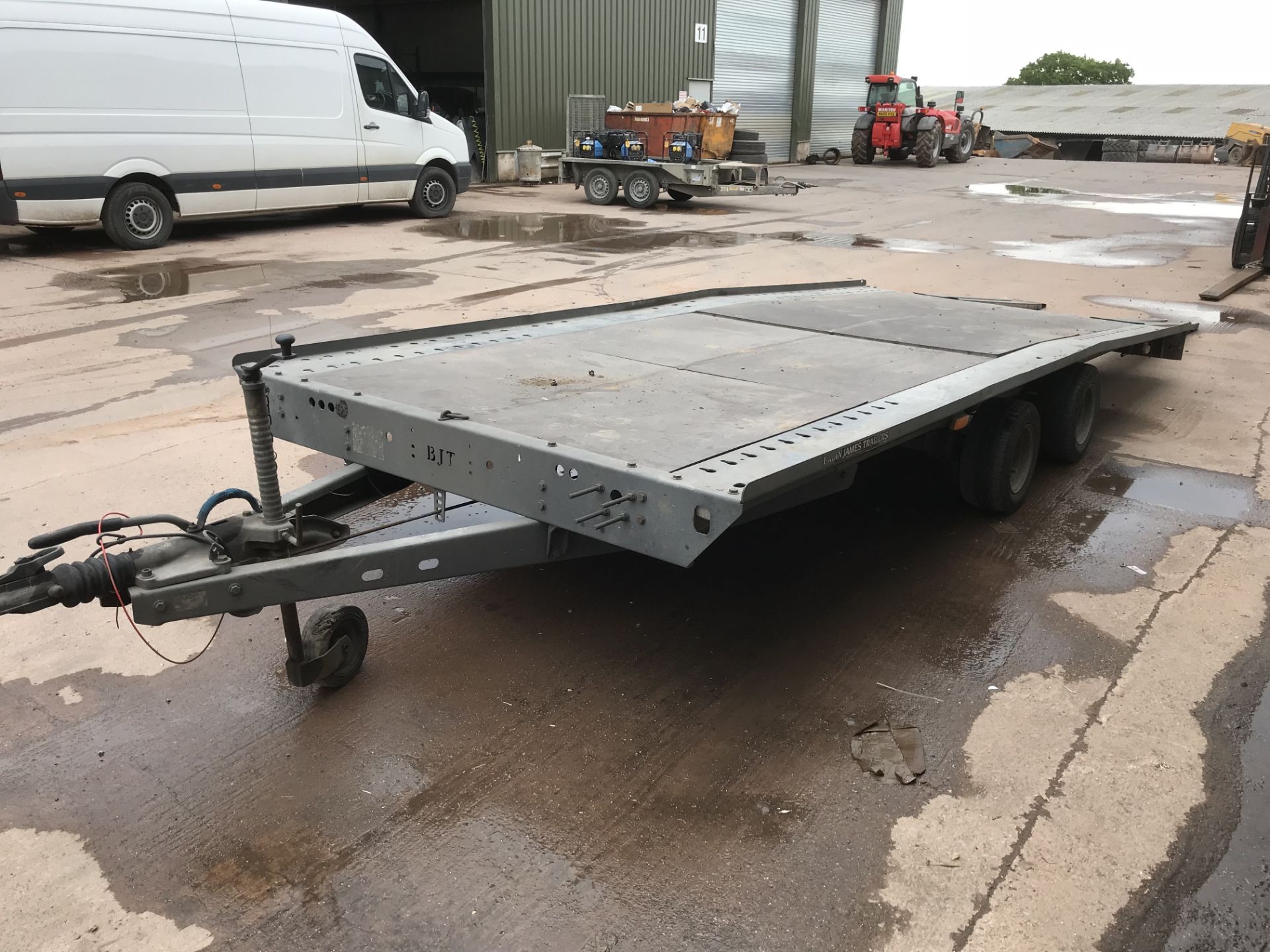 Brian James 3000kg (3Ton) Plant / recovery Beaver Tail Trailer with ramps
